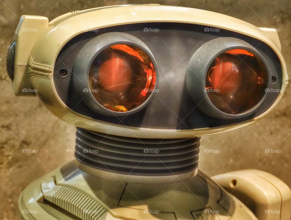 Retro Robot. Artificial Intelligence
