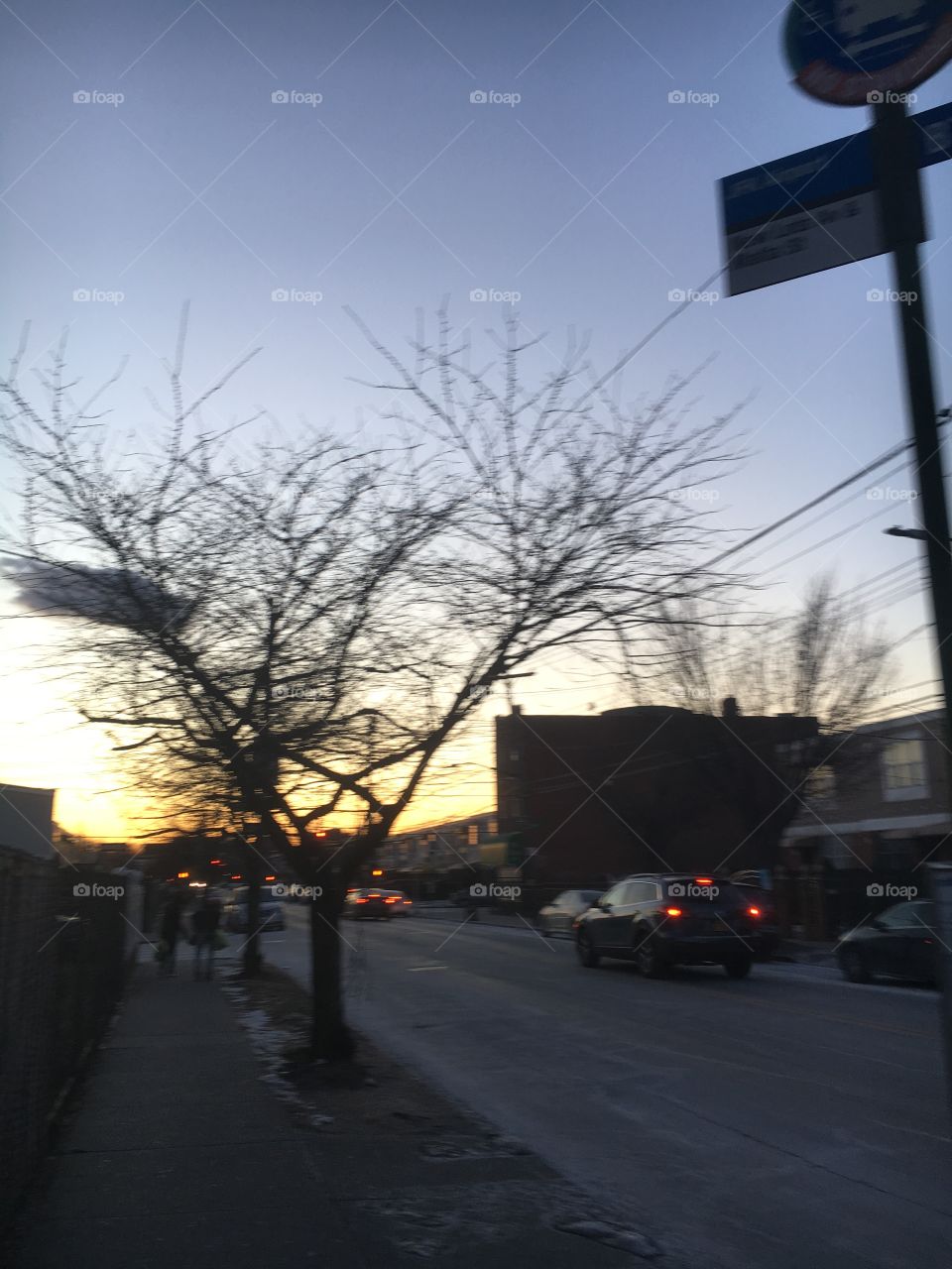 Dark cloud during sunset