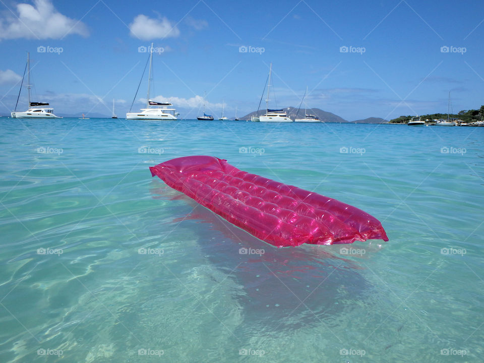 Floating in Tortola