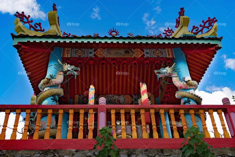 Colourful chinese temple in Malaysia