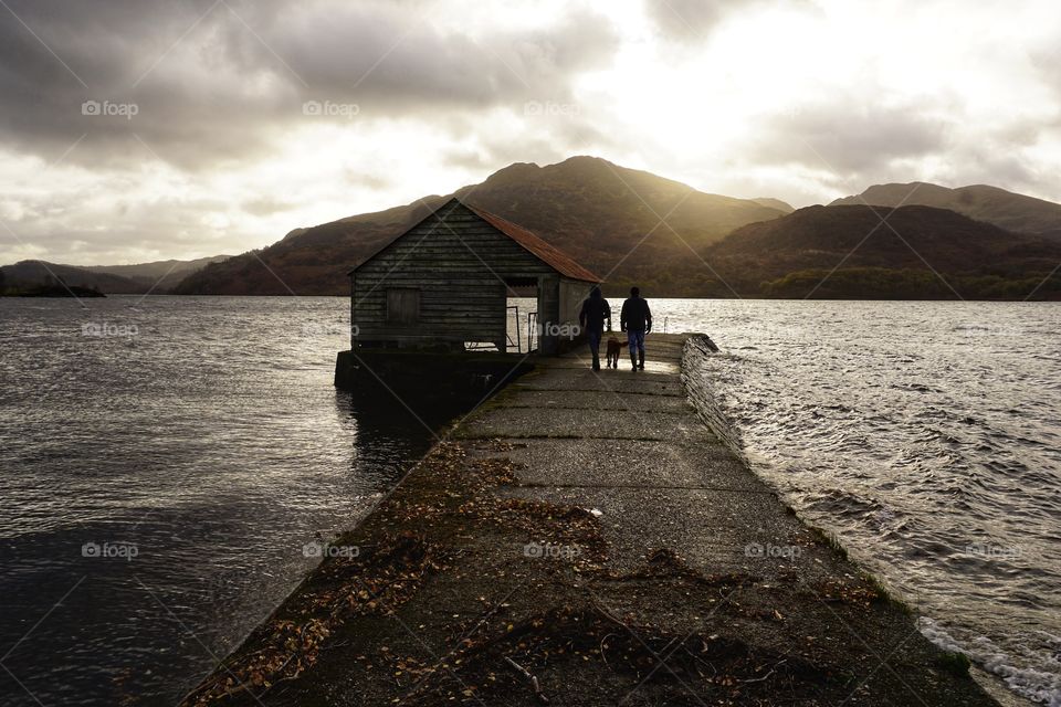 A stroll around Loch Katrine in Scotland … found an interesting boat house at the end of a pier …