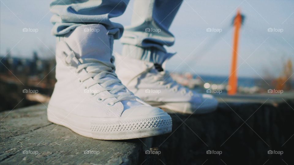 White sneakers 