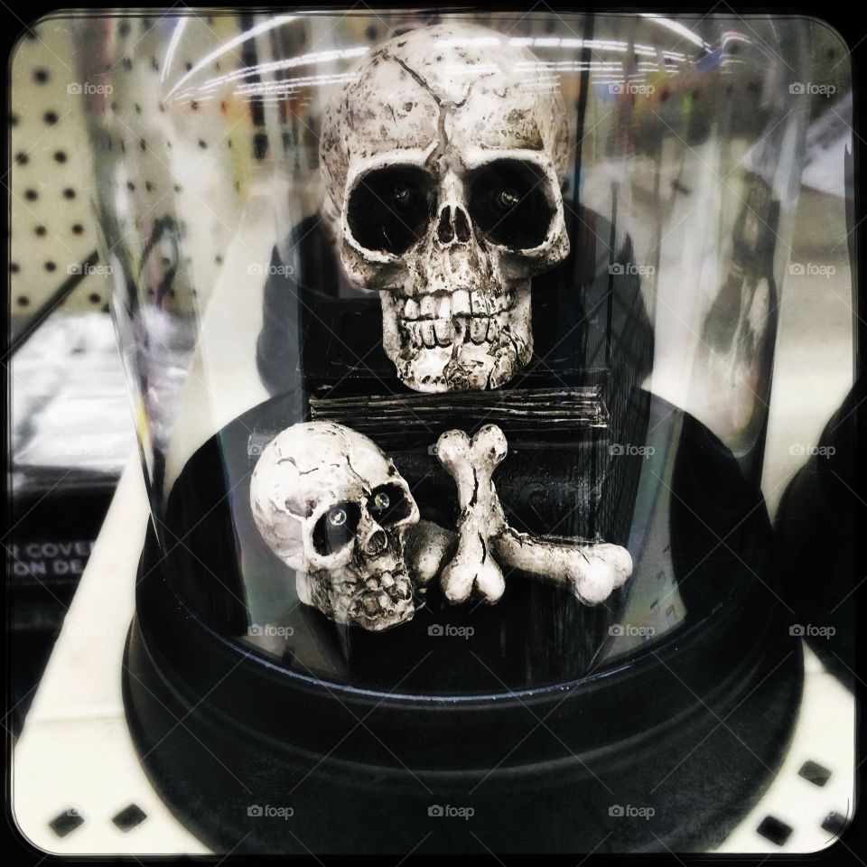 Halloween skull and bones 