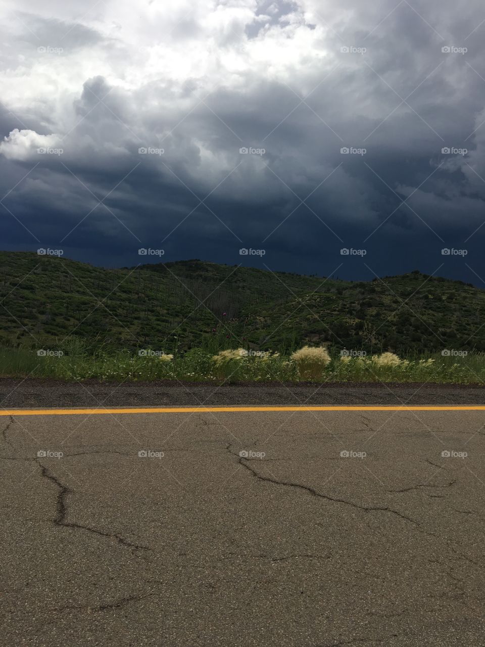 Clouds driving into Colorado 