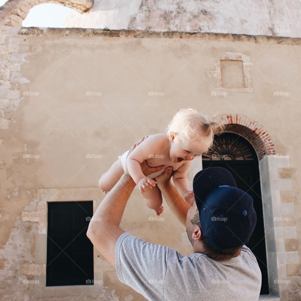 The trust... a baby laughing instead of being thrown up in the air, the baby trusts that his father will catch him