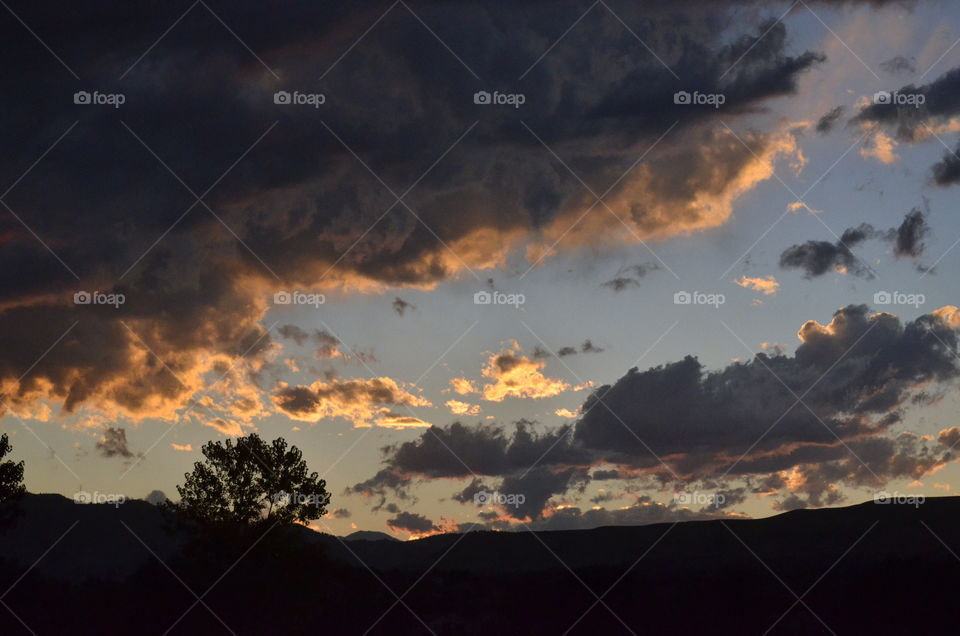 Sunset on the Mountains