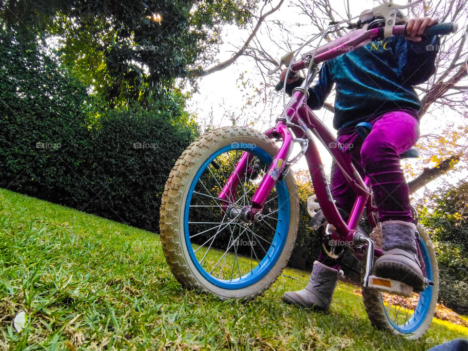 kids on bikes - image of girl on her bike