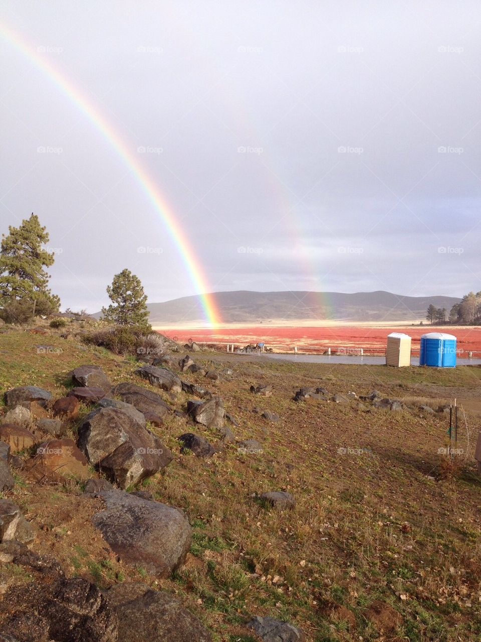 Rainbow on the lake