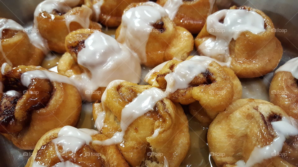 Close-up of Cinnamon buns