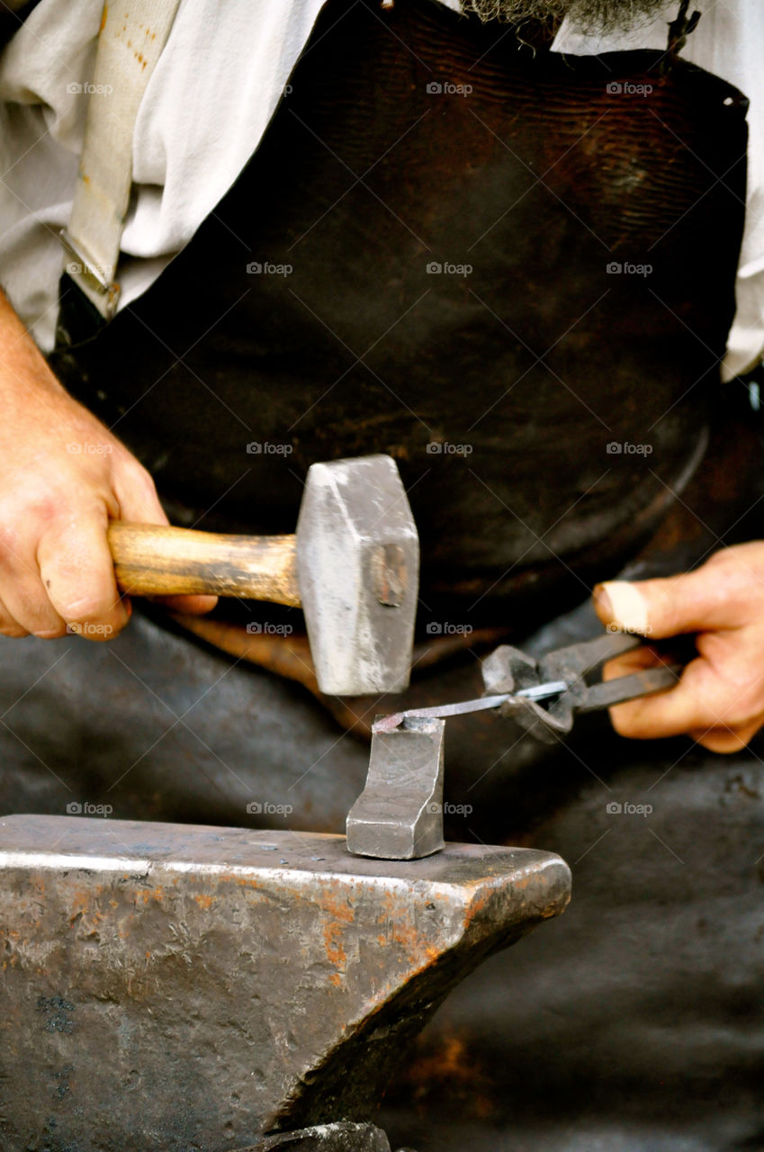 fort recovery ohio man blacksmith by refocusphoto