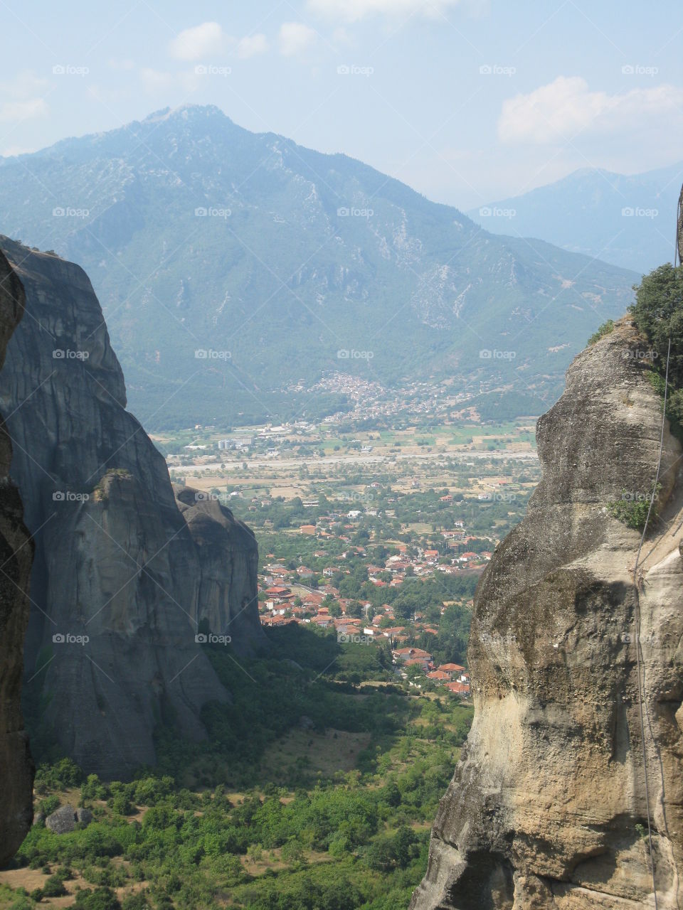 Scenic sight in Meteores in Greece