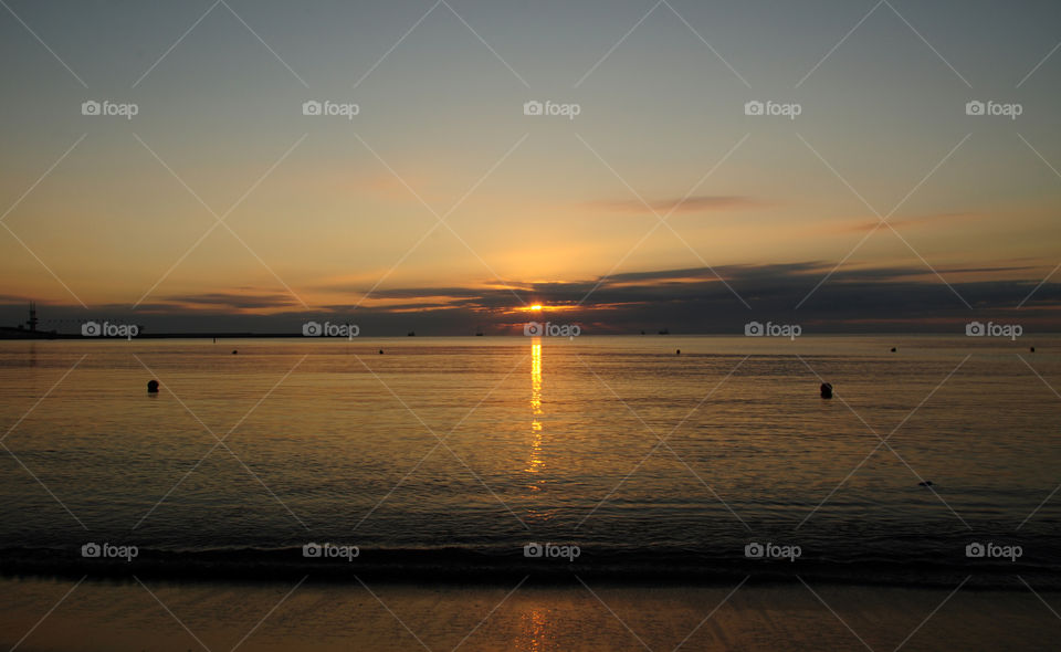 Sunrise over the Baltic Sea 