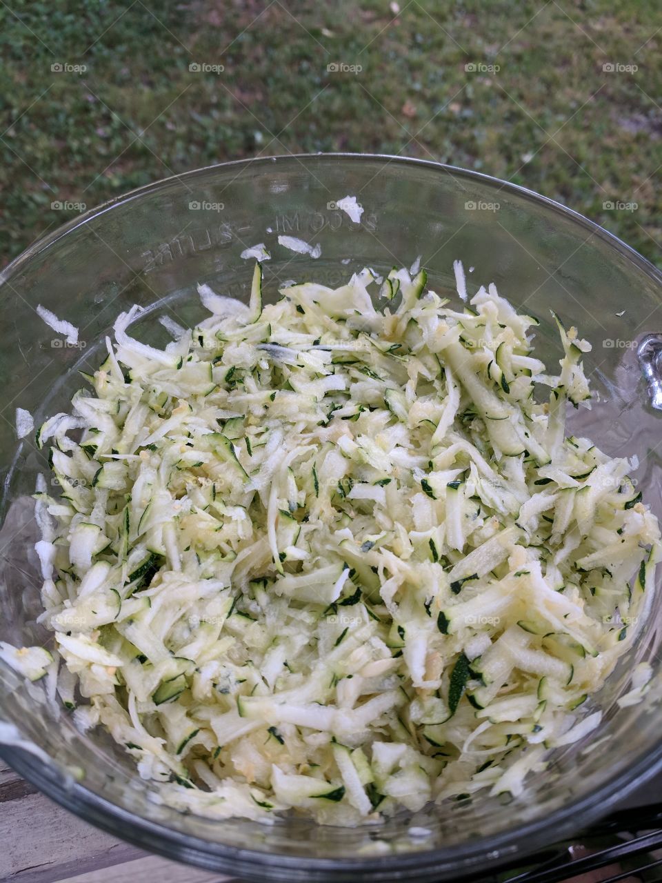 grated zucchini