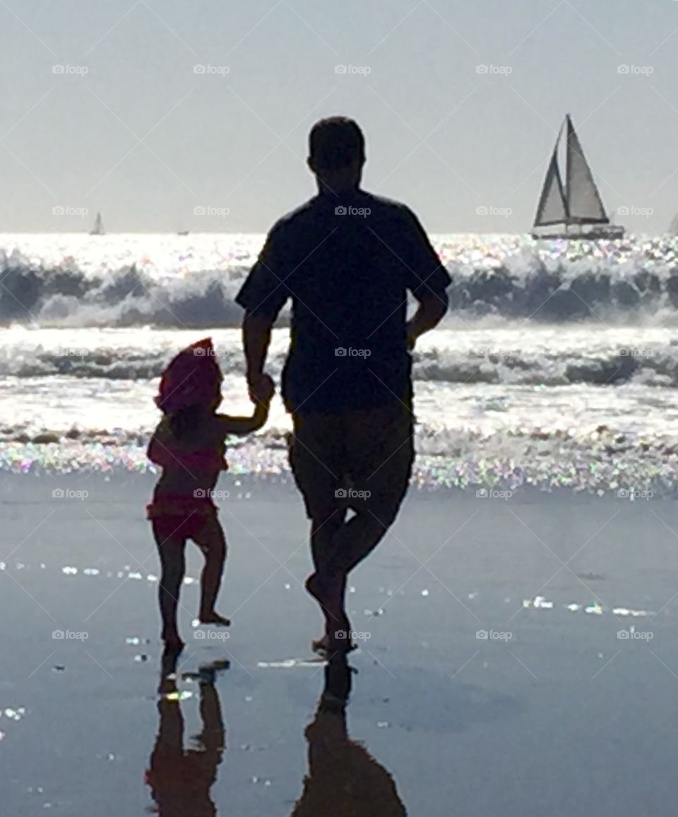 Daddy Daughter Beach Day