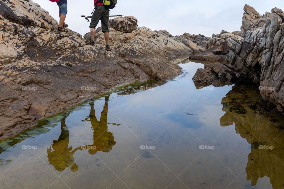 I like their relationship goals. They were enjoying their time in nature together, hiking in mountain and helping each other. I love how their reflection turns out.