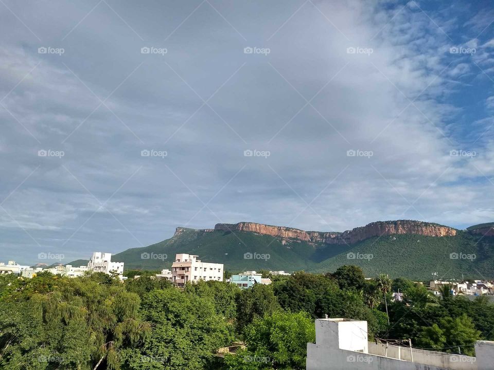 Tirupati hill view