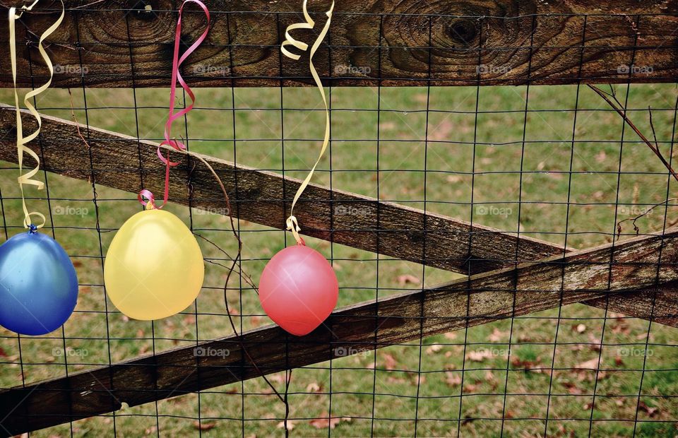 Balloons in the Rain