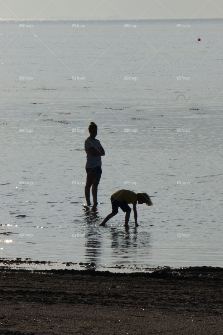 Playing in the water