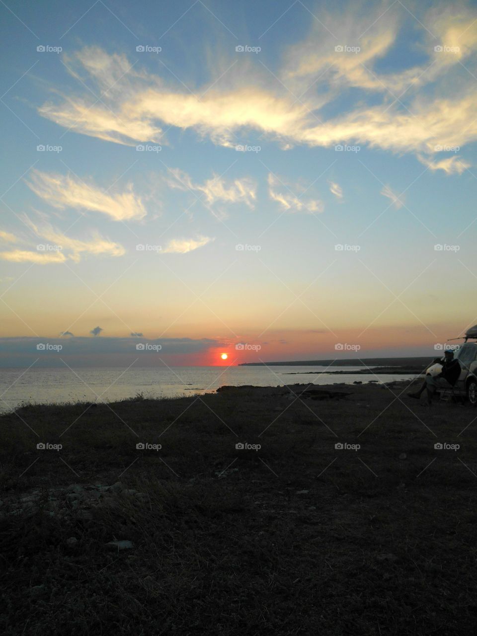 Sunset, Landscape, Beach, Dawn, Sun