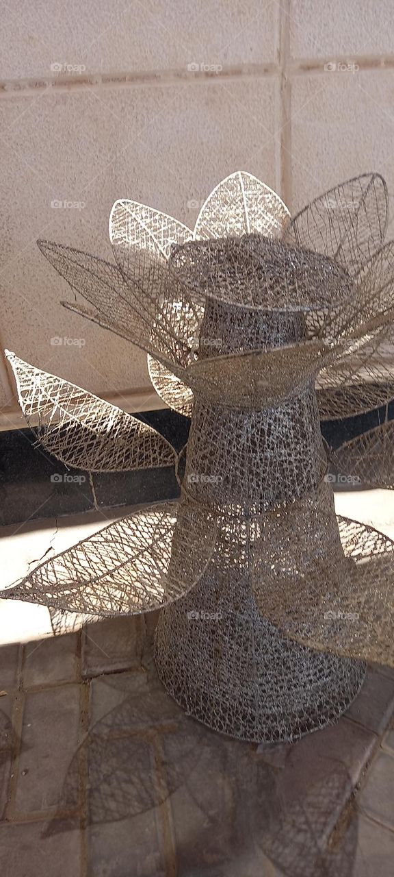 Tree trunk and leaves