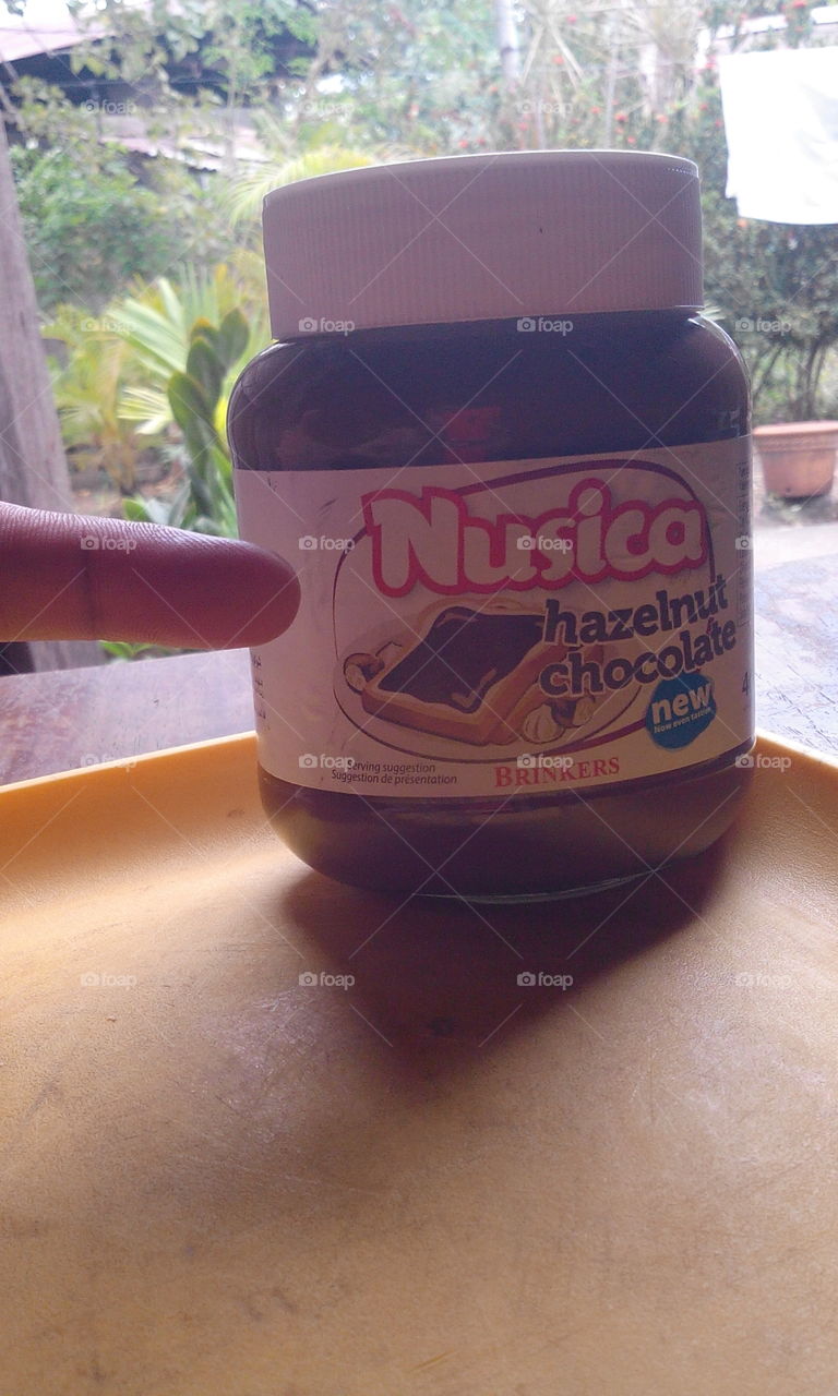 chocolate in bottle