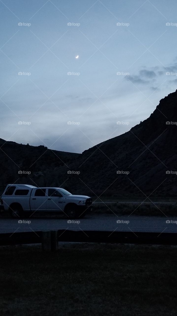 Moonlight Breaks Through the Clouds