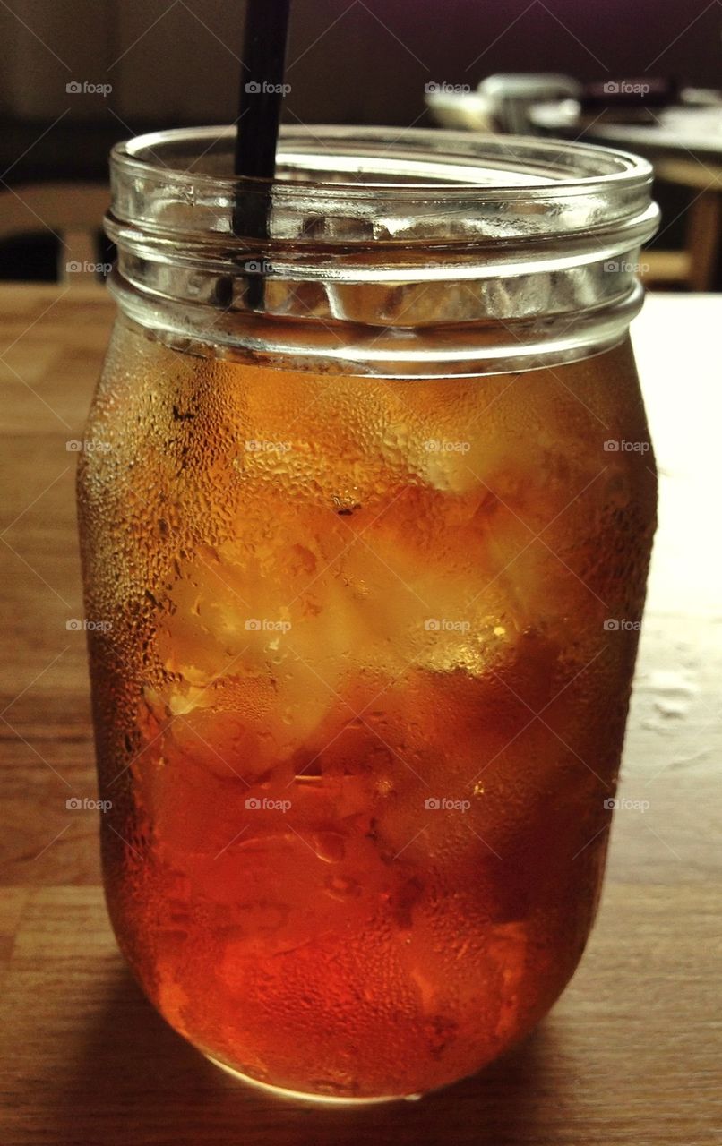 Ice Tea in a Mason Jar