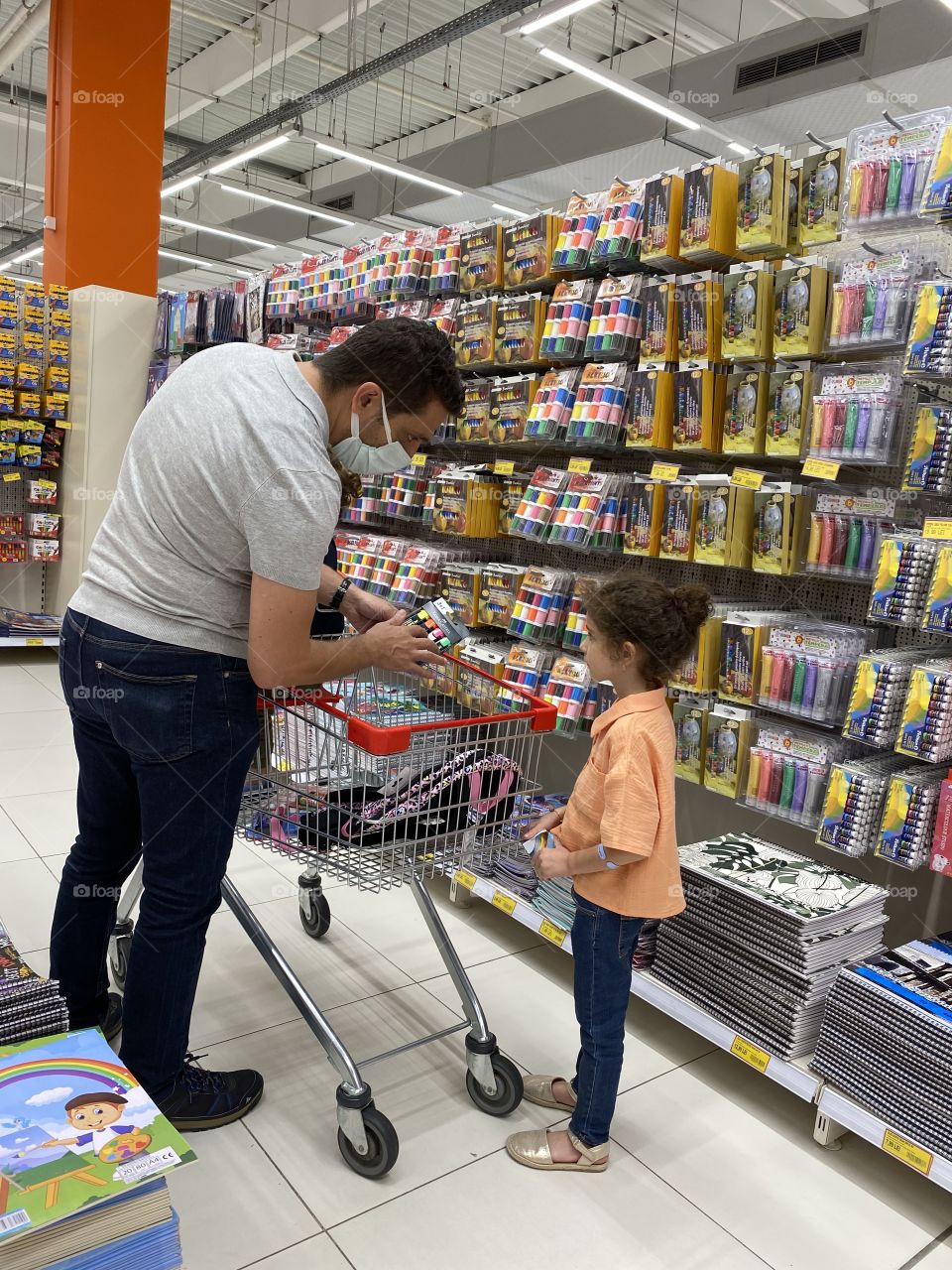 Shopping time for the school