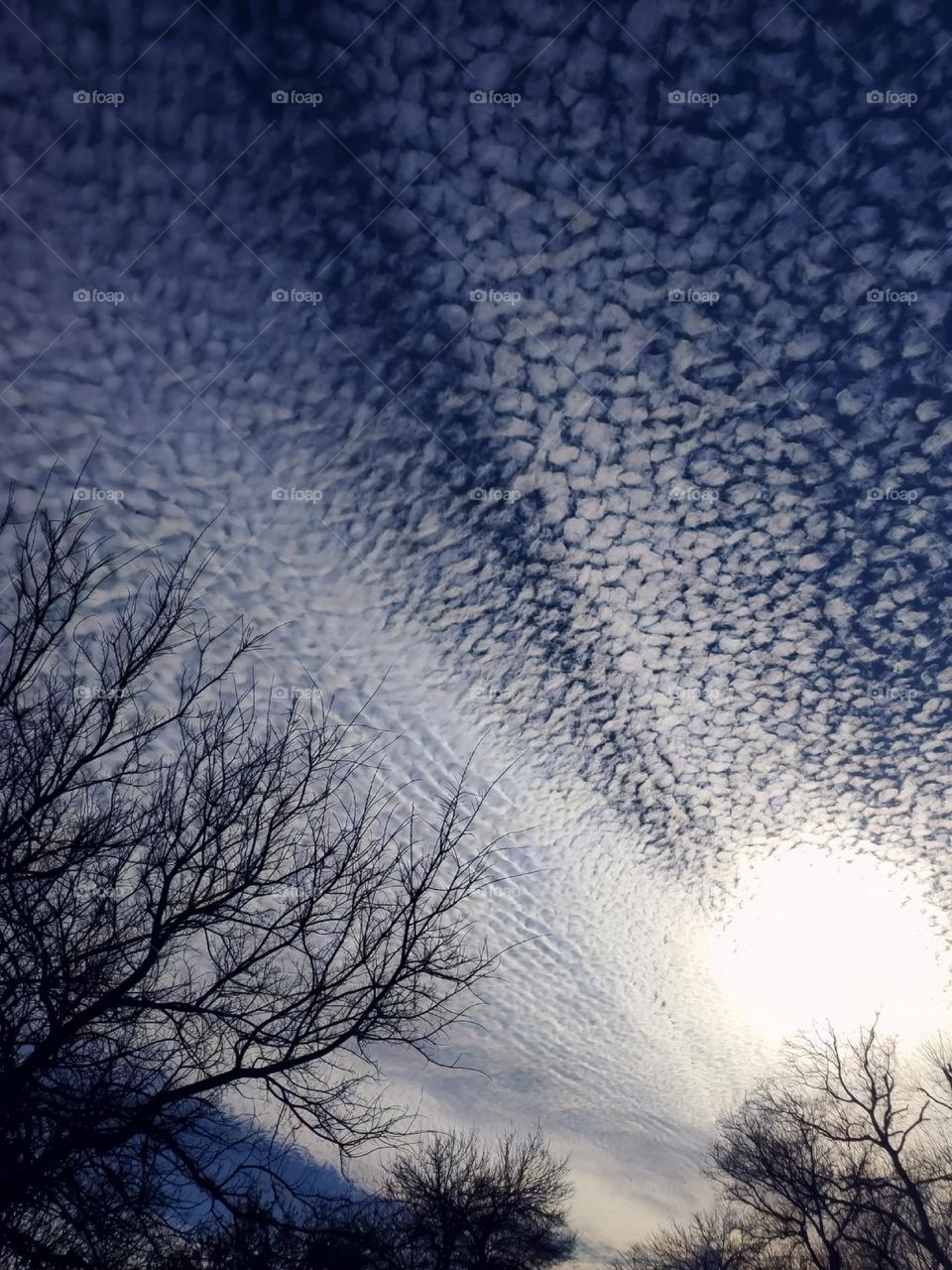 Stunning clouds at sunset