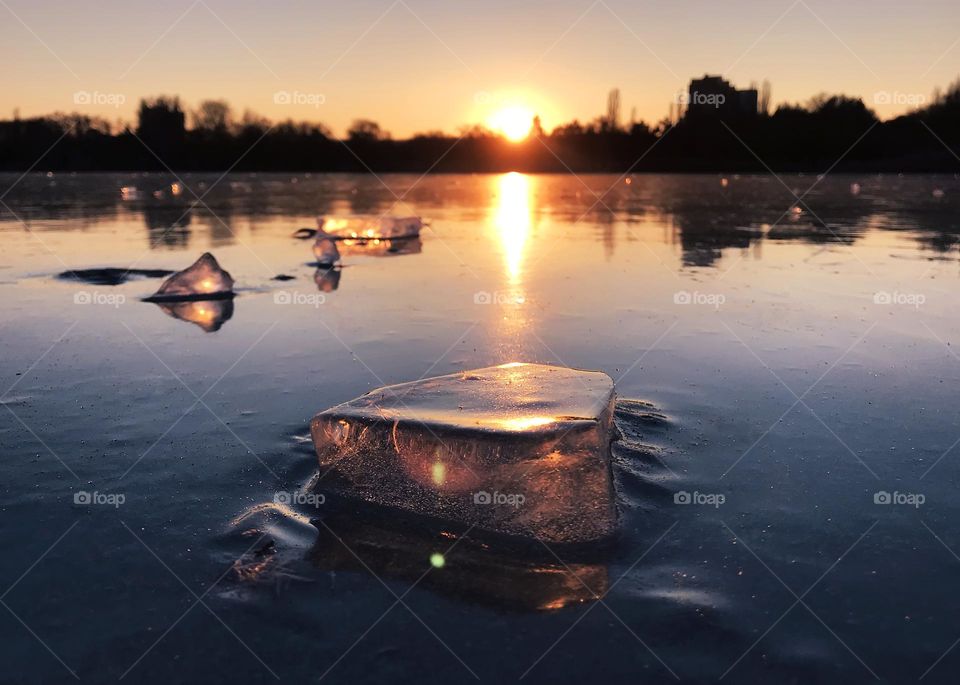 Frozen lake 