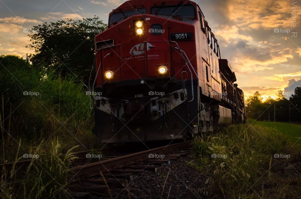 The last train of a train station of my city 