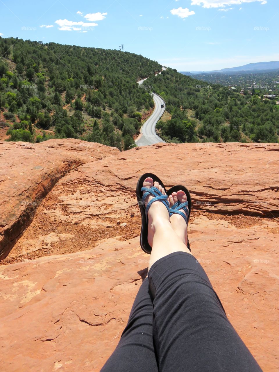 on a rock