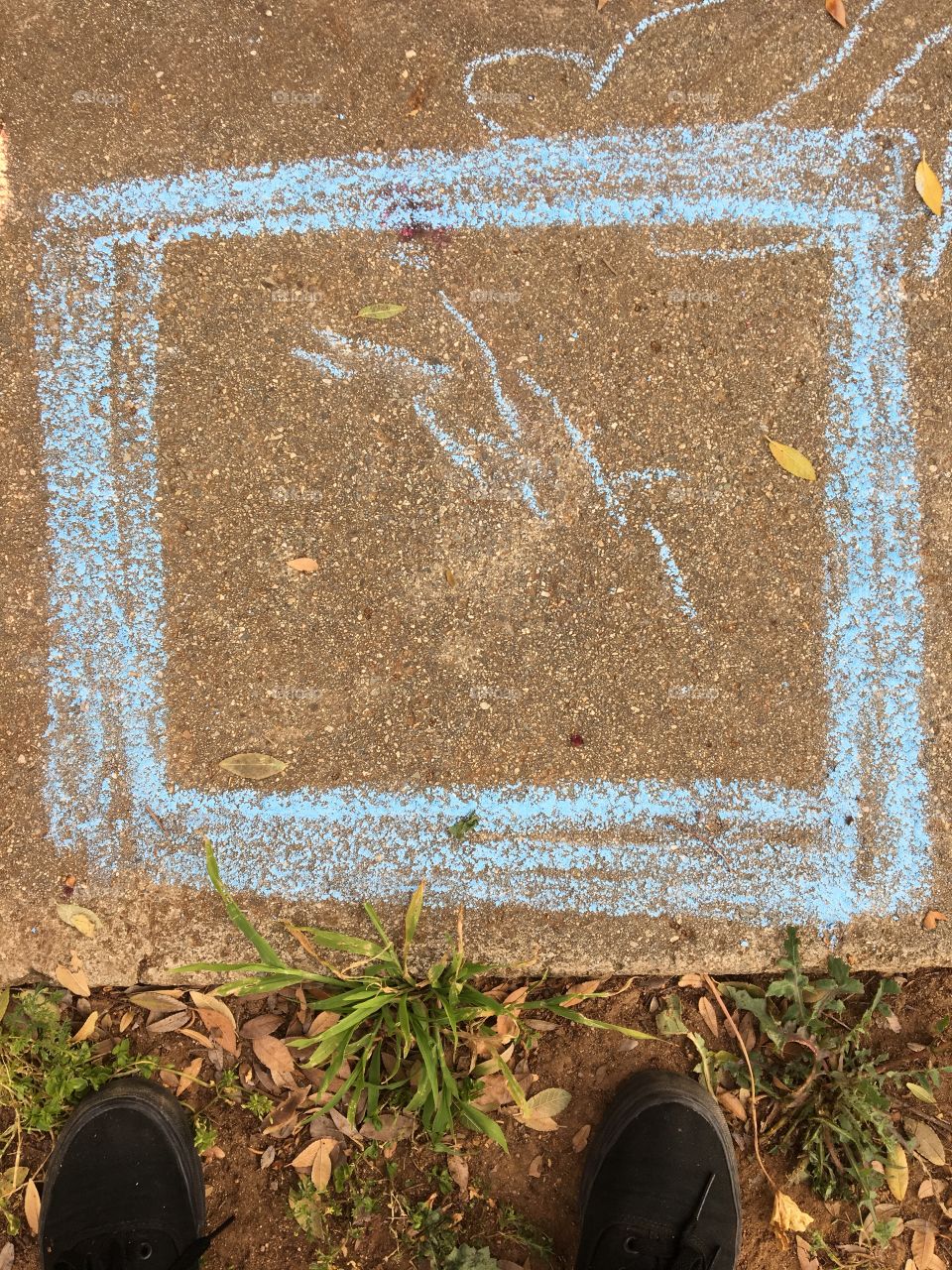 Sidewalk chalk art