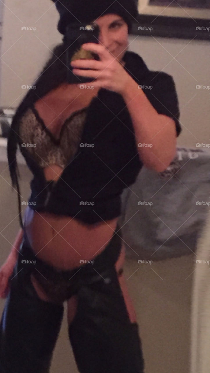 Biker , leather , chaps 