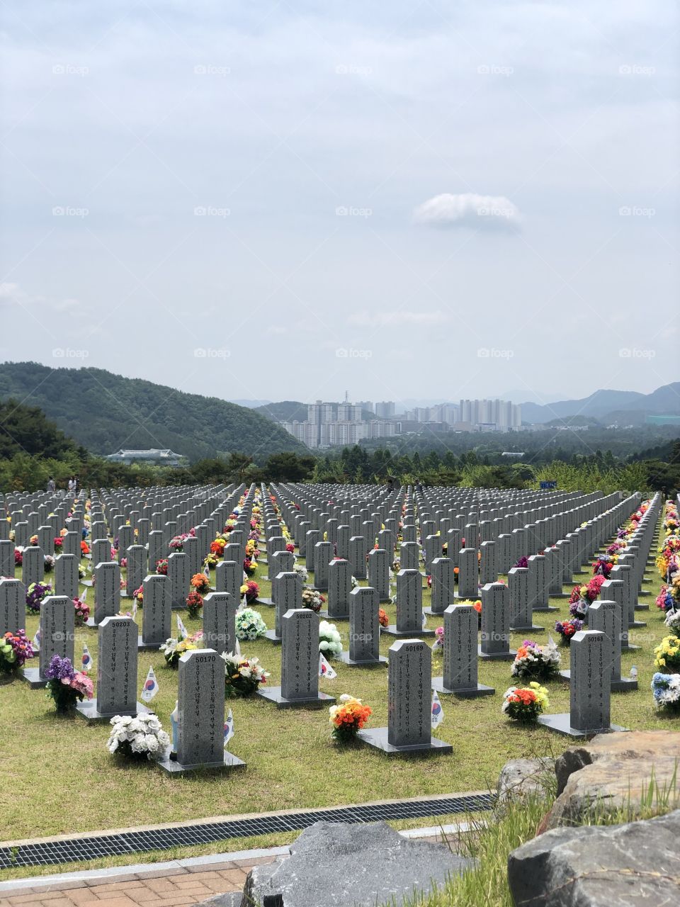 Beautiful South Korean Structures and Soldier Cemetery