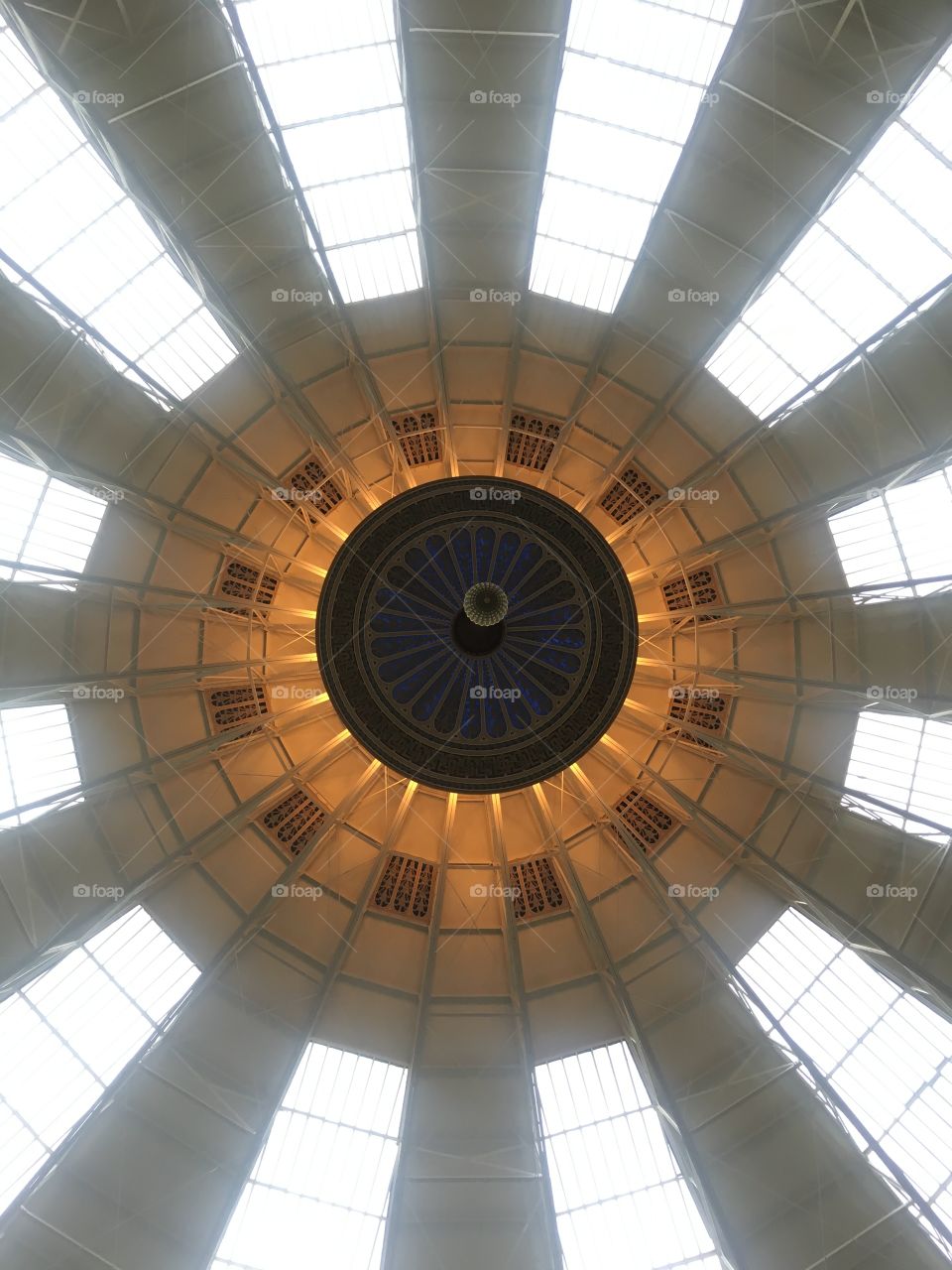 Dome above