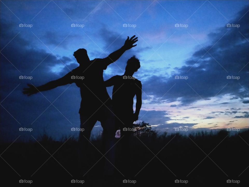 evening rest with my bro