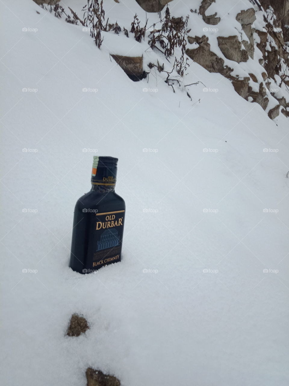 Whisky and snow