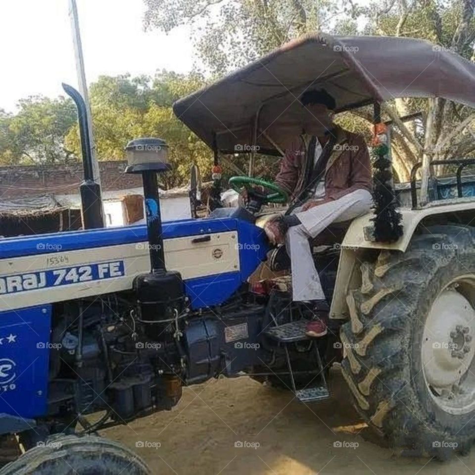 A most beautiful and attractive new tractor.