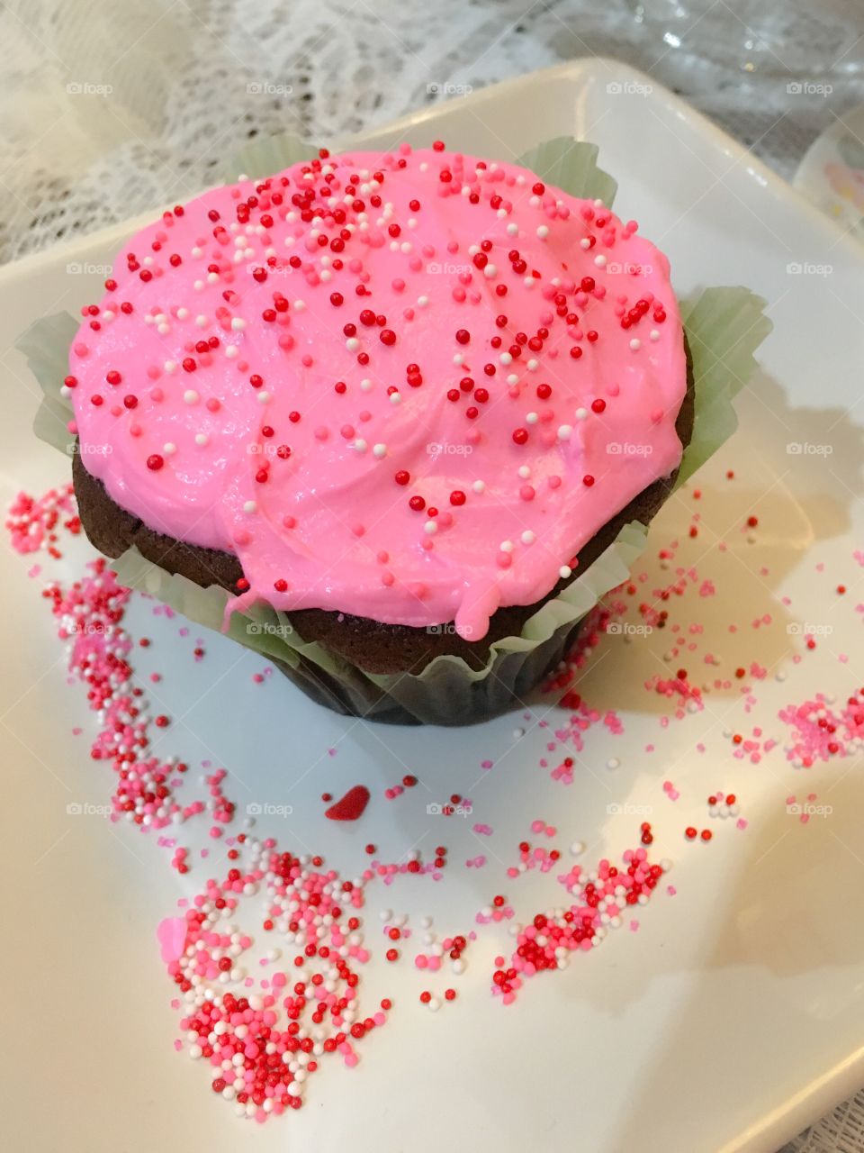 Pink cupcake 