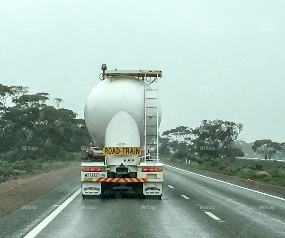 Large load tanker truck south Australia highway