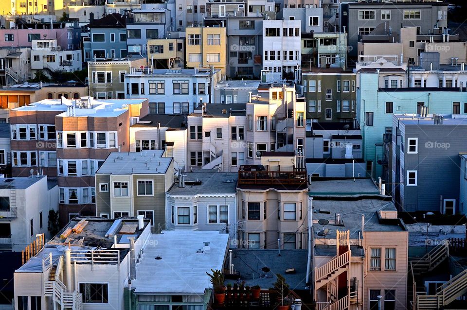 Beautiful design of urban houses.