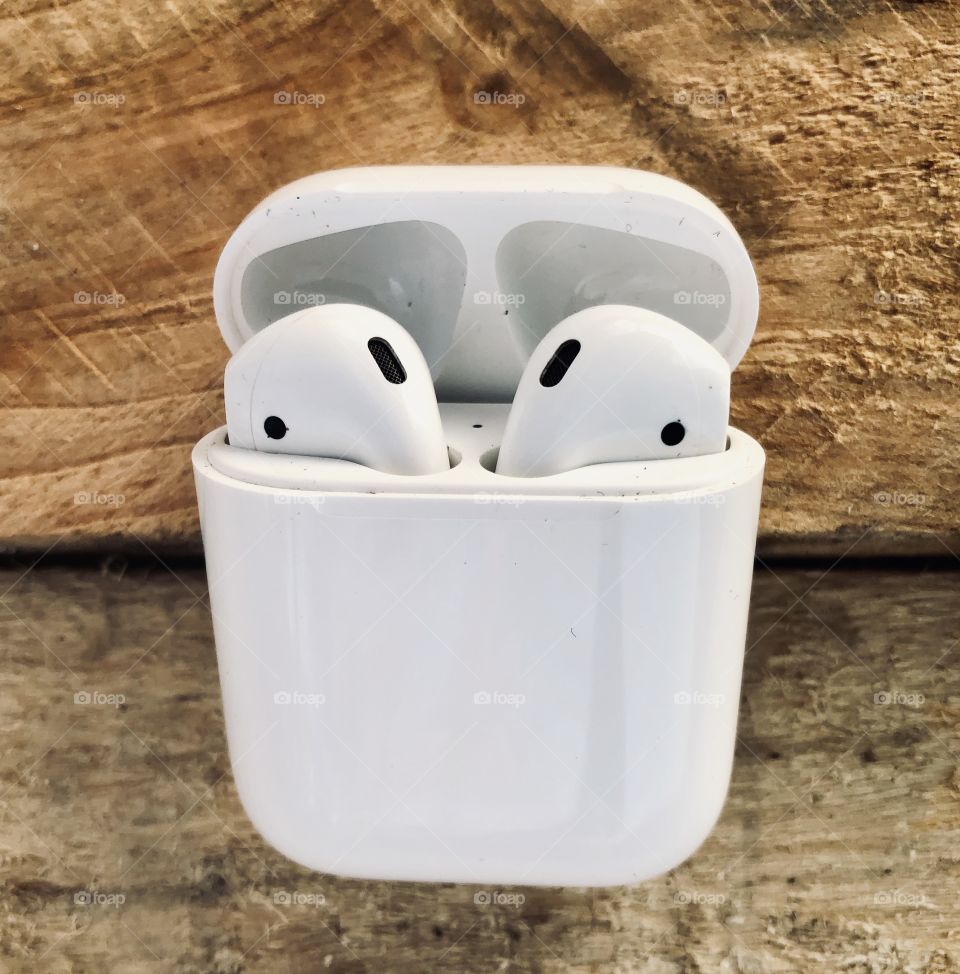 Closeup of Apple AirPods