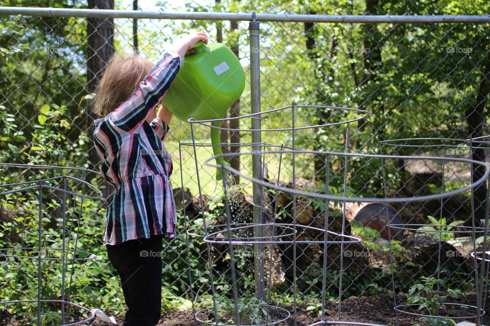 Child gardening