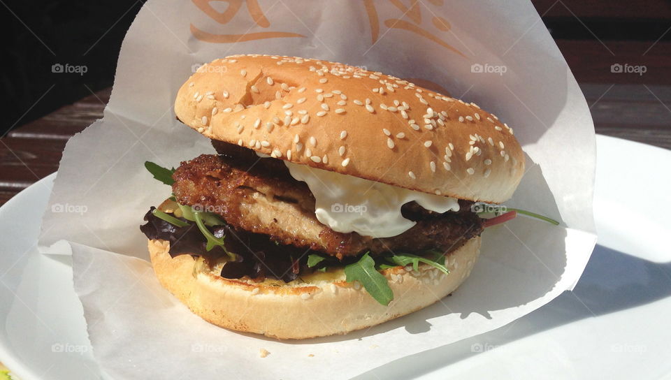 Fishburger from foodtruck.