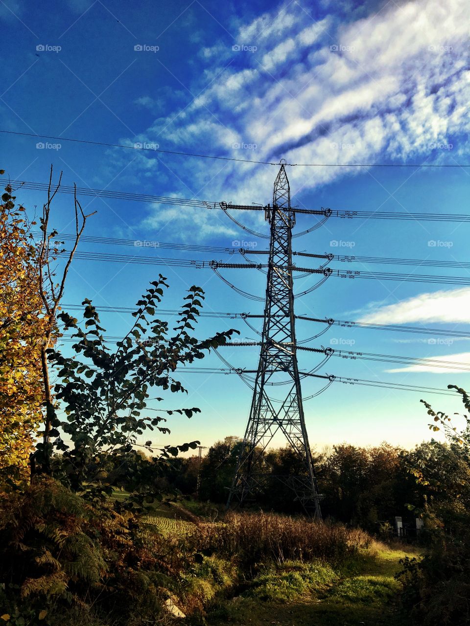 Pylon in the countryside