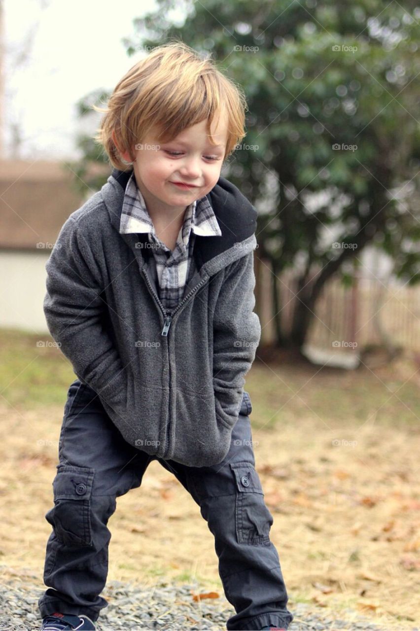 Close-up of smiling boy