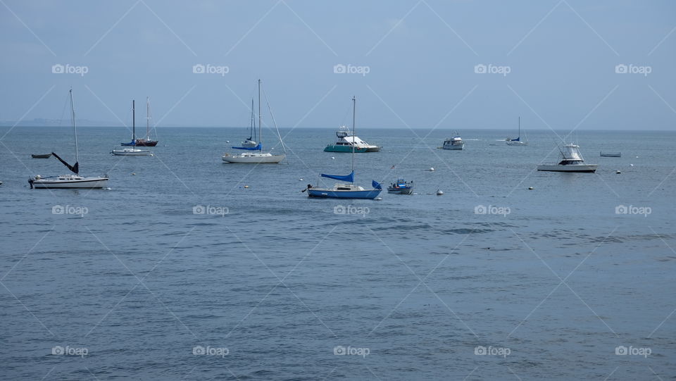 Boats in the ocean