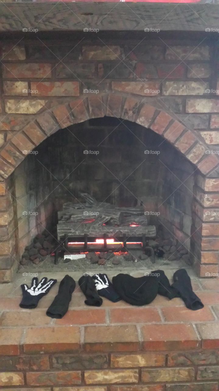 drying by the fire