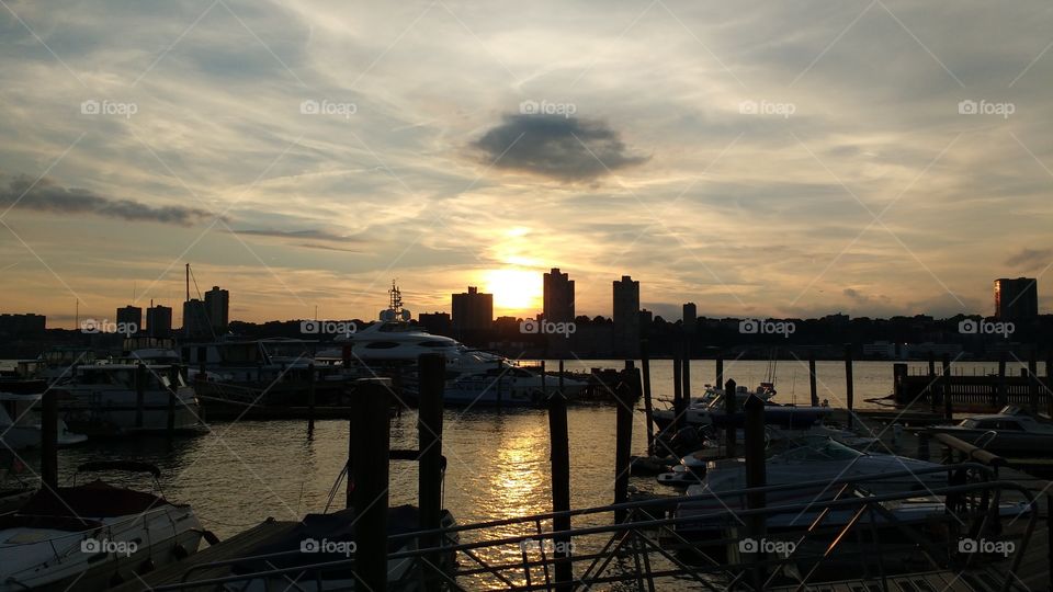 NYC Pier Sunset